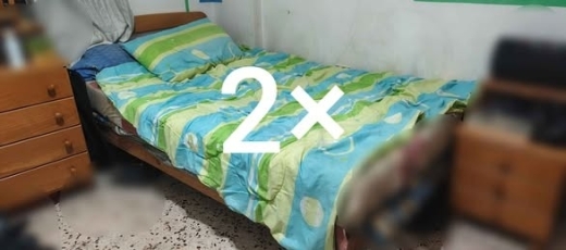 Bedroom set with two beds and mattresses — 5