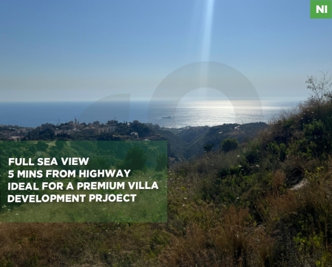 Land for sale/ 5 mins away from highway/ full sea view/EDDEH-JBEIL/اده/REF#NI140812