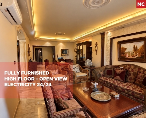 Spacious apartment for sale/Fully furnished/Very well-maintained building/AL ZARIF-BEIRUT/الظريف/REF#MC140791