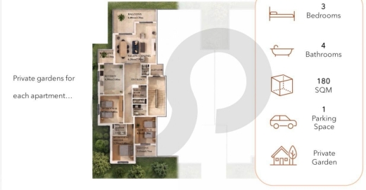 Under Construction Apartment/Down Payment: 40%/ 5 minutes from the main highway/DAWHET… — 4