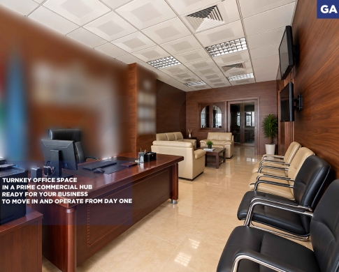 RENTAL OFFICE IN A PRIME MANSOURIEH,METN AREA/منصورية/fully furnished and decorated/REF#GA140862 !