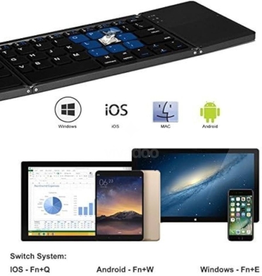 Foldable Bluetooth Keyboard B033 | لوحة مفاتيح بلوتوث قابلة للطي B033 — 7