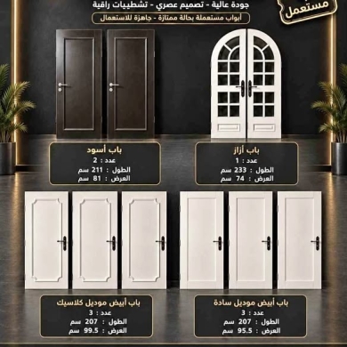 Doors with accessories