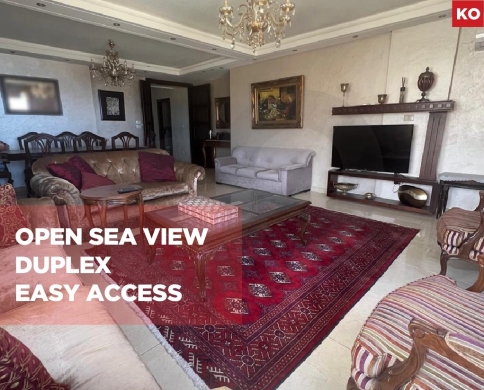 Luxury Duplex Apartment/Easy access/Open sea view/DAWHET AARAMOUN-ALEY/دوحة عرمون/REF#KO140939