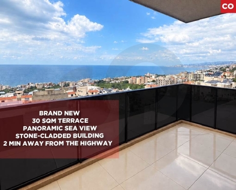 BRAND NEW/breathtaking panoramic sea view/BOUAR,KESEROUAN/بوار/REF#CO140928 !