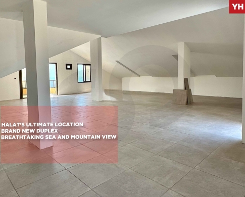 A Rare Opportunity in Halat,JBEIL/حالات/Brand new Duplex/Sea and mountain view/REF#YH140986 !