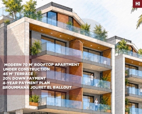 20% down payment /4-year payment /mountain view/jouret AL ballout,METN/جورة البلوط/REF#HI141015