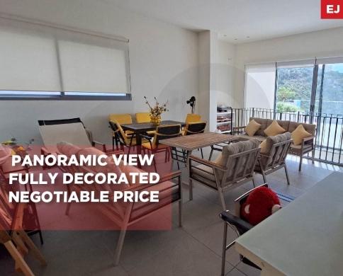 exceptional 200 sqm Panoramic view apartment fully decorated in Jamhour, Baabda REF#EJ141061