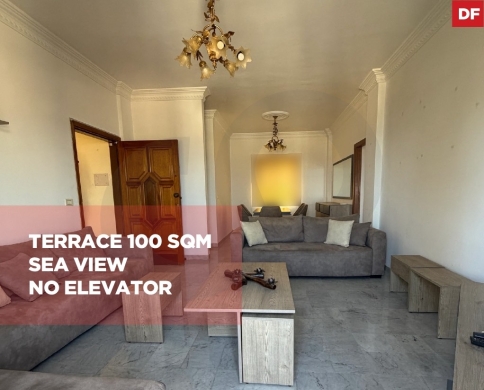 Fully furnished apartment For Sale/well-maintained building/Sea View/DBAYE-METN/ضبية/REF#DF141049