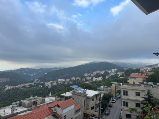 Apartment With Open Mountain & Sea View For Sale in Broumana