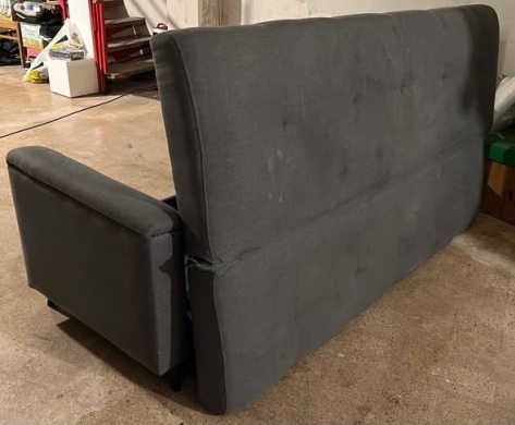 Grey Sofa Bed with Storage — 5
