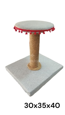 عمود خدش للقطط يدوية الصنع بتصميم عصري وأنيق | Handmade Cat Scratching Post with Modern Design