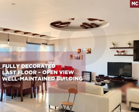 Spacious/last floor/well-maintained building/open view/Batrakieh, Beirut/البطريكية/REF#MC141073