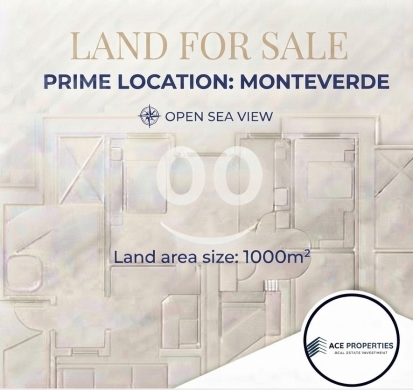 أرض للبيع في مونتيفيردي مساحة 1000 متر مربع بإطلالة بحرية | Land for Sale in Monteverde