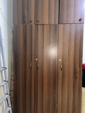 Three-door two-tier wardrobe
