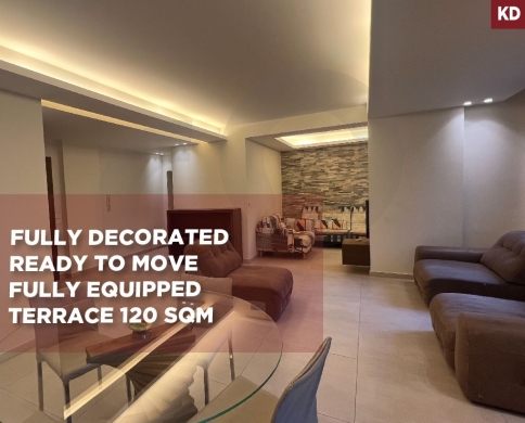 Spacious/Ground Floor Apartment/Private Terrace/high-end/NACCACHE,METN/النقاش/REF#KD141090