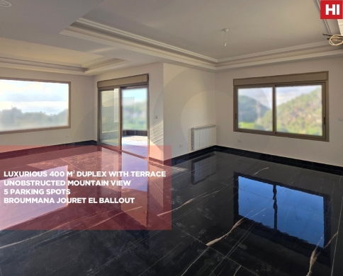 ultra-luxurious duplex For sale/Unobstructed Mountain View/JOURET AL BALLOUT-METN/REF#HI141141