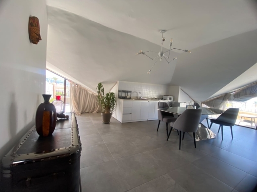 Roof Studio with Terrace Mountain & Sea View For Rent in Bahsa, Batroun — 2