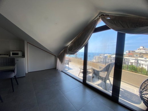 Roof Studio with Terrace Mountain & Sea View For Rent in Bahsa, Batroun — 5