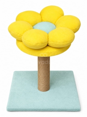 شجرة خدوش قطط بتصميم زهرة | Handmade Flower Cat Scratcher Tree