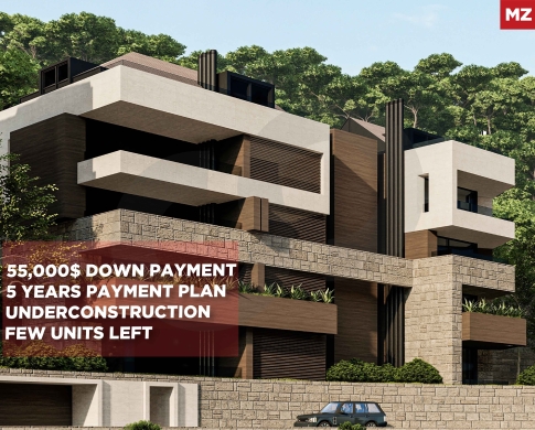 5 YEARS PAYMENT PLAN/Under-Construction in NABAY/METN/نباي/PRIME LOCATION/REF#MZ141170 !