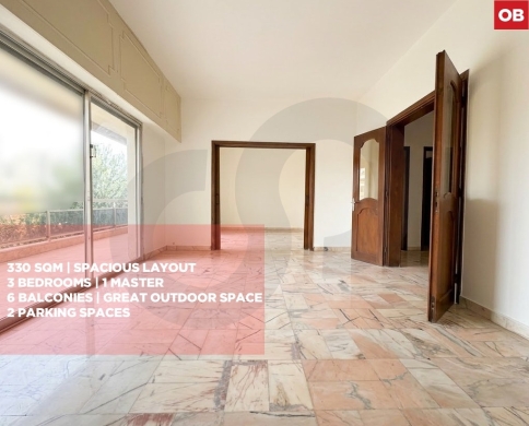 Apartment for Sale/Well-maintained residential building/JNAH-BEIRUT/جناح/REF#OB141174