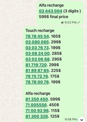 Golden and Bronze Phone Numbers