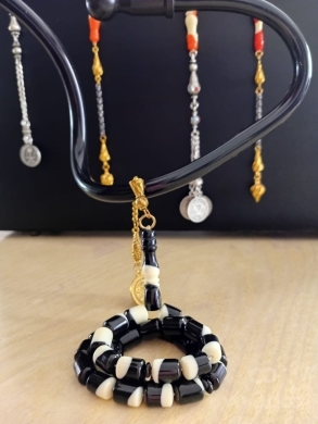 سبح بلياردو وباغا خراطة مميزة 33 حبة | Custom Handmade Billiard & Bagha Prayer Beads — 8
