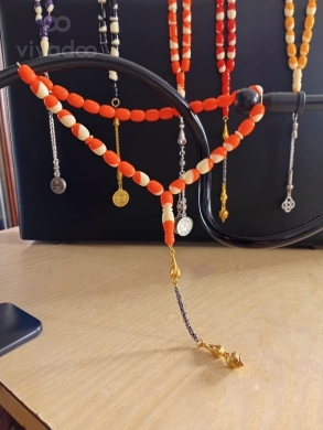 سبح بلياردو وباغا خراطة مميزة 33 حبة | Custom Handmade Billiard & Bagha Prayer Beads — 7