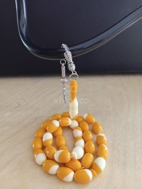 سبح بلياردو وباغا خراطة مميزة 33 حبة | Custom Handmade Billiard & Bagha Prayer Beads — 3