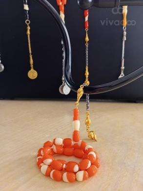 سبح بلياردو وباغا خراطة مميزة 33 حبة | Custom Handmade Billiard & Bagha Prayer Beads — 6