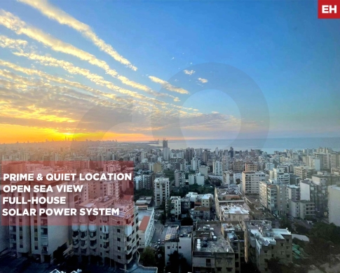 DUPLEX/ Panoramic City & Sea View/quiet dead-end street/ZALKA,METN/زلقا/ REF#EH141232 !