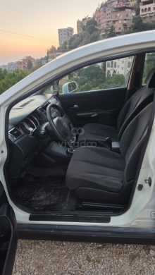 نيسان تيدا 2010 أبيض/أسود نظيفة جداً | Nissan Tida 2010 White/Black Clean — 6