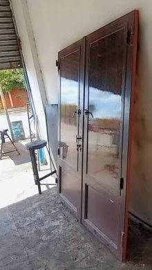 Luxury iron entrance door with glass