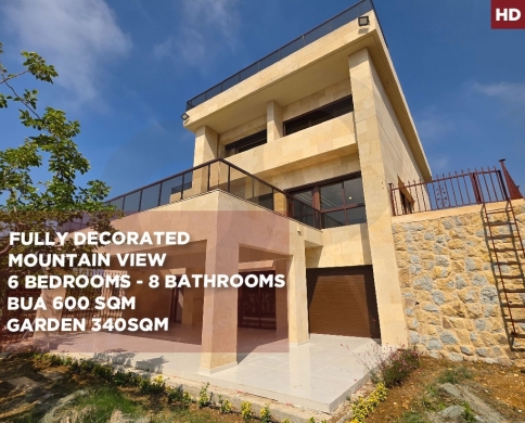 Fully decorated/Villa/mountian view/generous garden/taazaniyeh,ALEY/تعزانية/REF#HD141237