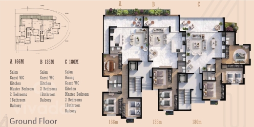 شقة للبيع في البلمند الكورة | Apartment for sale in Balamand 133m2 — 2