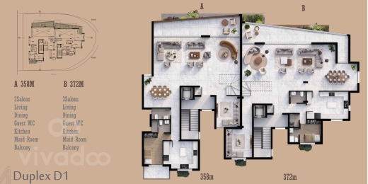 دوبلكس فاخر 358m للبيع في البلمند | Luxurious 358sqm Duplex in Balamand — 3