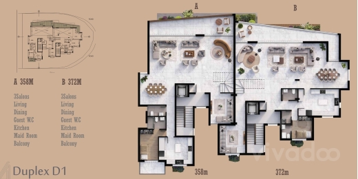 دوبلكس فاخر 372m للبيع في البلمند | Luxurious 372sqm Duplex in Balamand — 3