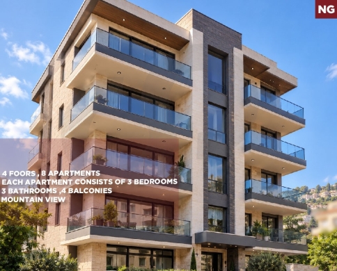 building/private terrace/prime location/solar system/BCHAMOUN,ALEY/بشامون/REF#NG141286