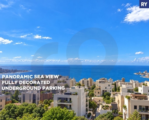 newly renovated/fully decorated/ calm area/sea view/SAHEL ALMA,KESEROUAN/ساحل علما/REF#RY141268