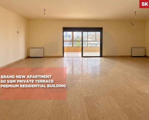 60 SQM Private Terrace/BRAND NEW/well-maintained/BIAQOUT,METN/بياقوت/REF#SK141269 !