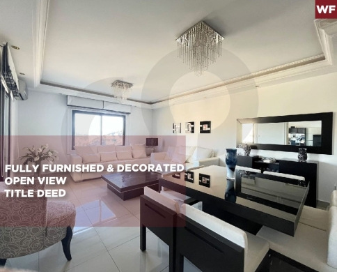 fully furnished/exceptional quality/peaceful /Decorated/Ras El Jabal,ALEY/ رأس الجبل/REF#WF141253