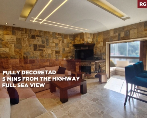 beautiful and peaceful area/sea view/Decorated/BLAT,JBEIL/بلاط/REF#RG141248