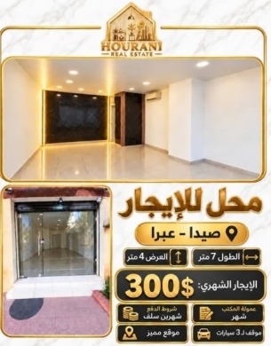 Commercial shops for rent in various areas