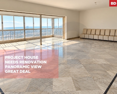 Spacious Apartment for sale/Needs Renovation/Panoramic View/AL MAARAD-TRIPOLI/المعرض/REF#BD141325