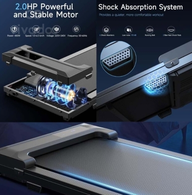 جهاز مشي كهربائي للمكتب 2.0HP | 2.0HP Under Desk Walking Pad Treadmill — 3