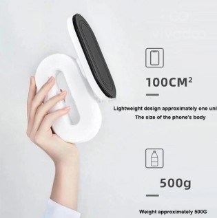 مكواة وبخار ملابس لاسلكي محمول | Cordless 2-in-1 Garment Steamer & Mini Iron — 4