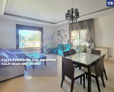Fully furnished Apartment for rent/Calm dead end street/GHAZIR-KESEROUAN/غزير/REF#CB141342