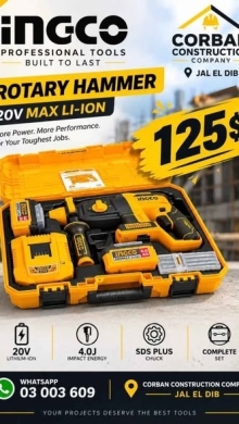 Drill with two batteries and charger