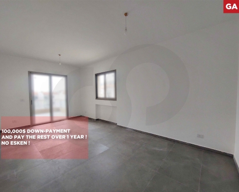 100,000$ down-payment/MODERN LIVING IN Mansourieh,Daychounieh,METN/الديشونية /very quiet location/REF#GA141378 !